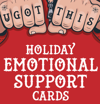 Holiday Emotional Support Cards